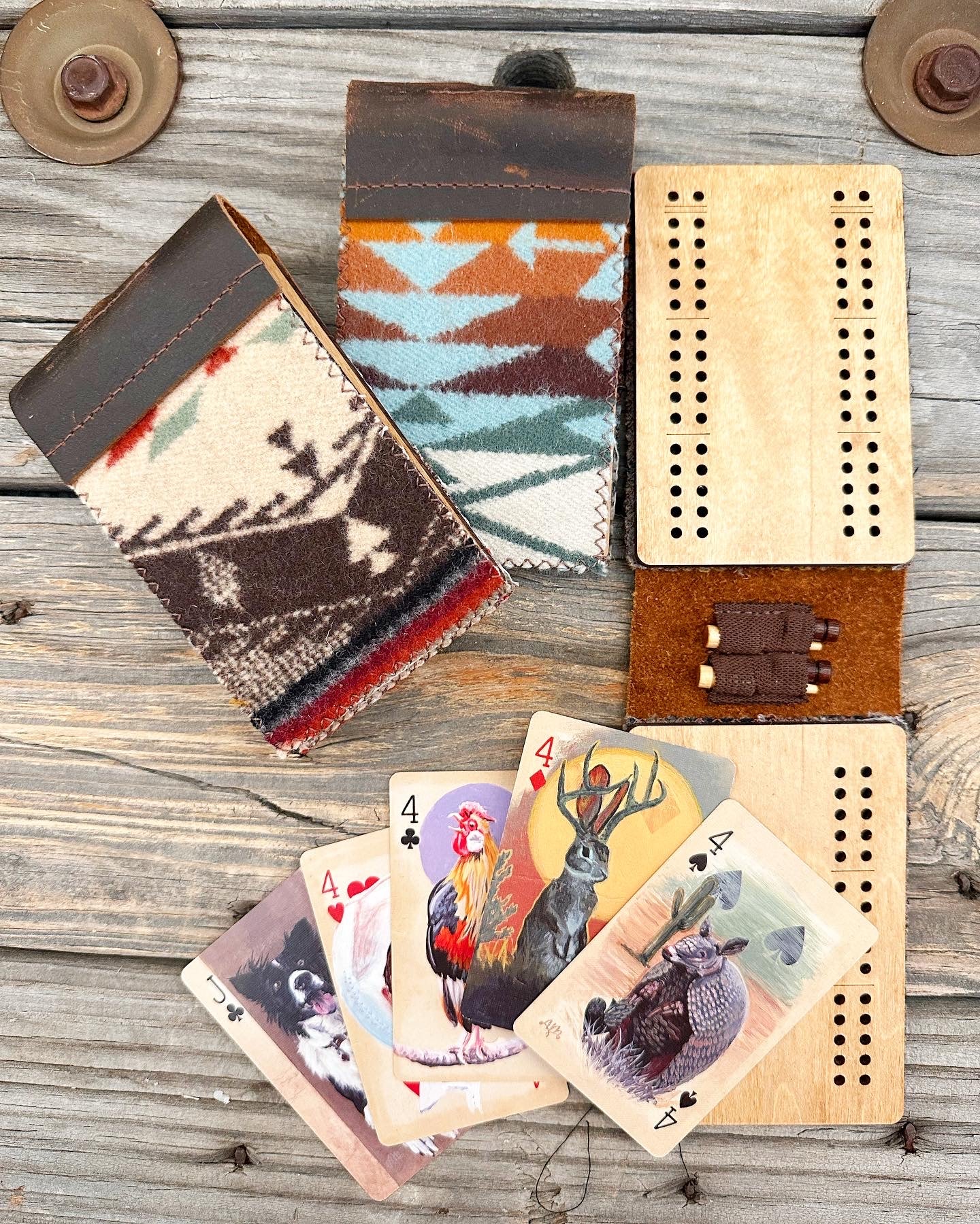 Travel Pendleton Cribbage Board